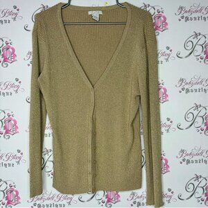 Pure Alfred sung cardigan glitter gold sparkly button up luxe luxury shimmer y2k